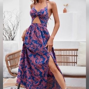 Shein Tropical long dress size Medium